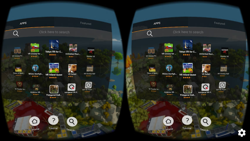 FD VR - Virtual App Launcher Application Screenshots