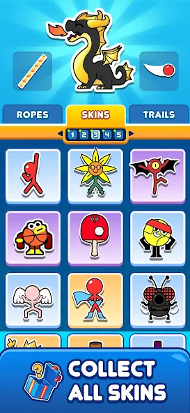 Stickman Hook Application Screenshots