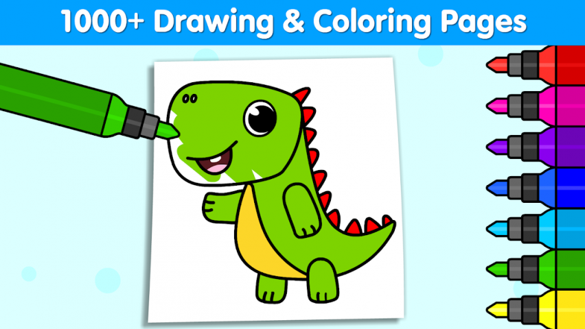 Coloring Games for Kids: Color Application Screenshots