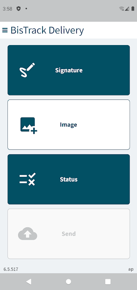 BisTrack Delivery Application Screenshots