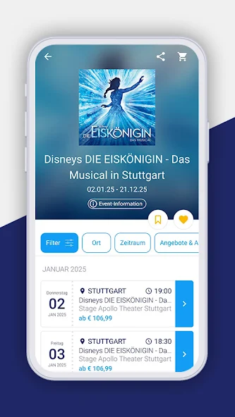 EVENTIM Application Screenshots