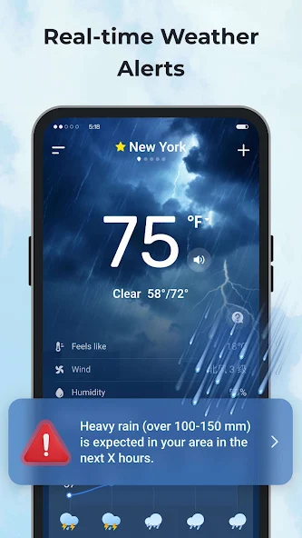 Daily Weather: Forecast&Alerts Application Screenshots Daily Weather: Forecast&Alerts Application Screenshots