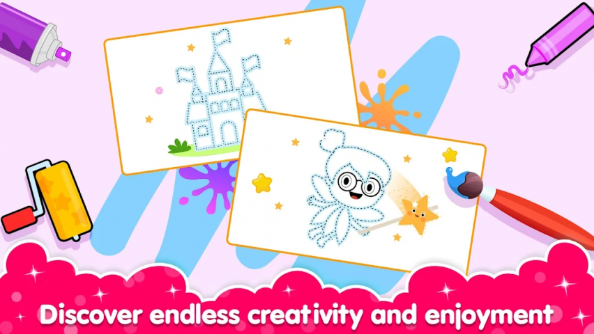 Coloring and Drawing For Girls Application Screenshots