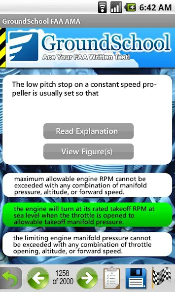 FAA A&P Airframe Test Prep Application Screenshots