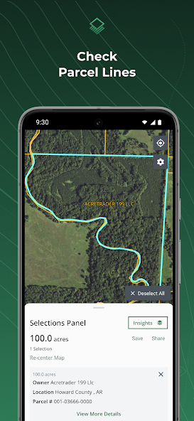 Acres: Land Data & Parcel Maps Application Screenshots Acres: Land Data & Parcel Maps Application Screenshots