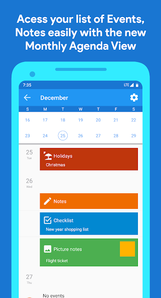 Calendar Application Screenshots Calendar Application Screenshots