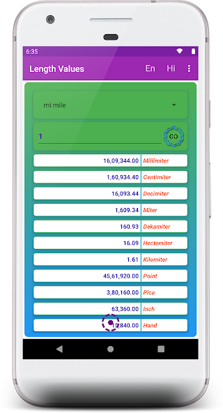 Tools Converter English Hindi Telugu Application Screenshots