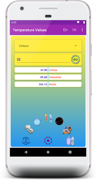 Tools Converter English Hindi Telugu Application Screenshots