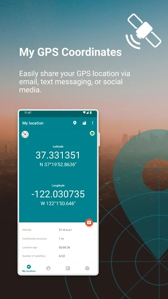 My GPS Coordinates Application Screenshots My GPS Coordinates Application Screenshots