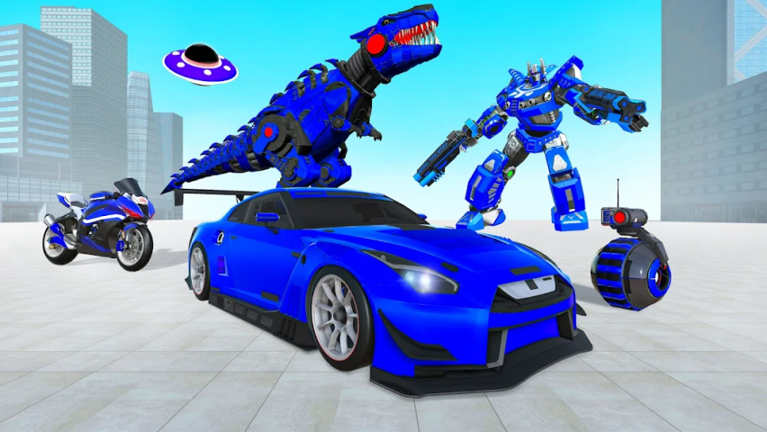Dino Transform Robot Games Application Screenshots