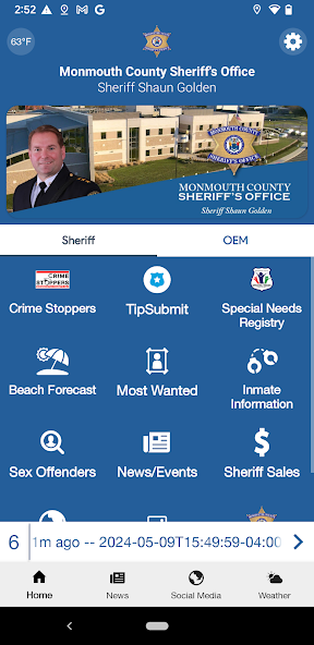 Monmouth County Sheriff Application Screenshots Monmouth County Sheriff Application Screenshots