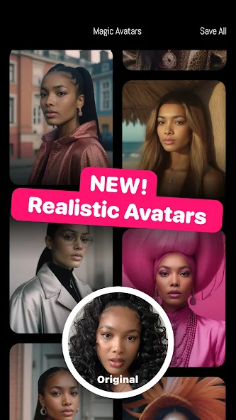 Lensa: photo editor & AI art Application Screenshots
