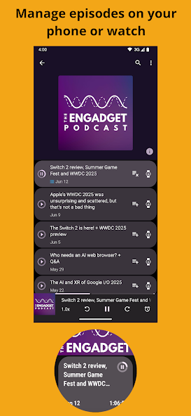 Wear Casts Application Screenshots Wear Casts Application Screenshots