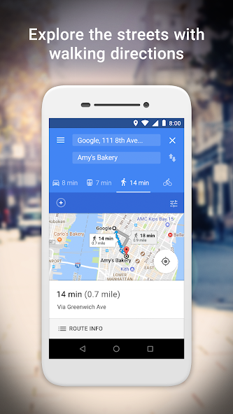 Google Maps Go - Directions, Traffic & Transit Application Screenshots