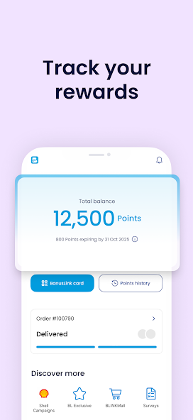 BonusLink Application Screenshots