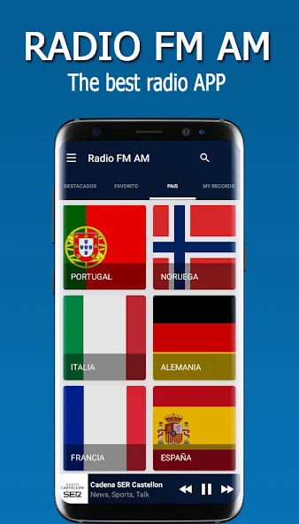 Radio FM AM Application Screenshots