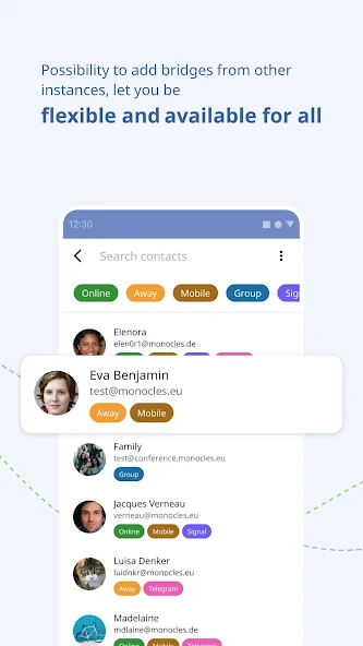 monocles chat, ethical pioneer Application Screenshots
