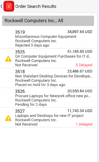 Procurement for EBS Application Screenshots