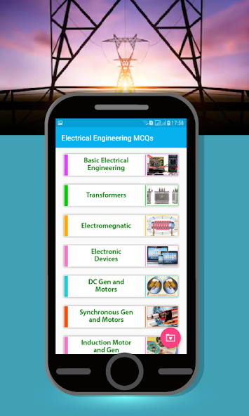 Electrical MCQs Application Screenshots
