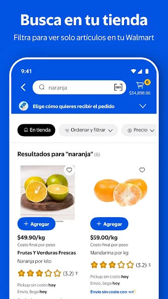 Walmart Application Screenshots