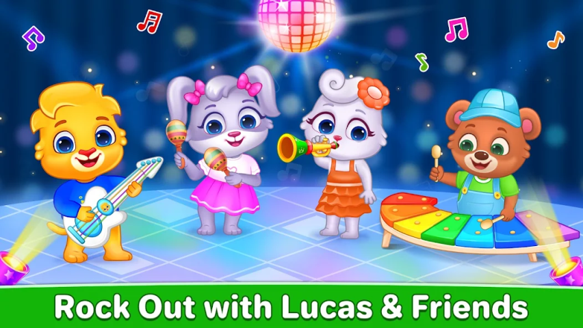 Kids Music: Piano, Xylo, Drums Application Screenshots