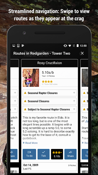 Mountain Project Application Screenshots Mountain Project Application Screenshots