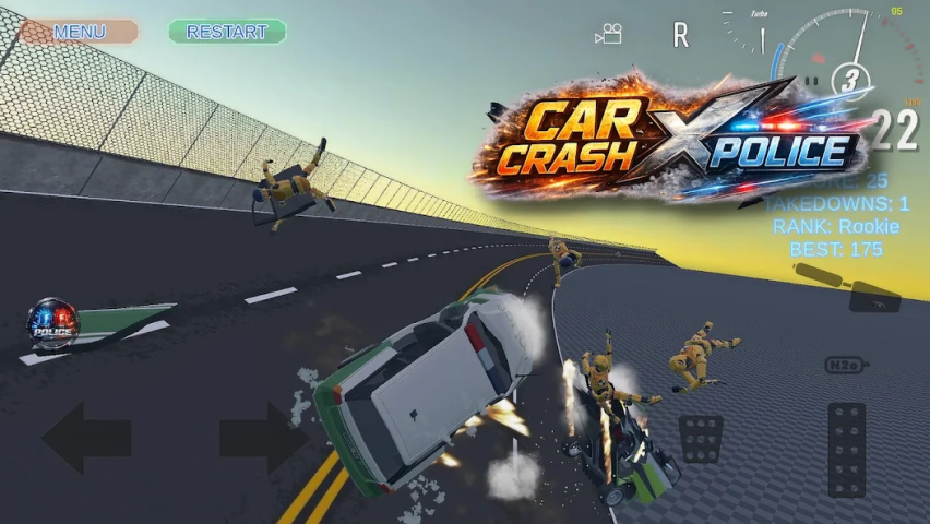 Car Crash X Police Application Screenshots