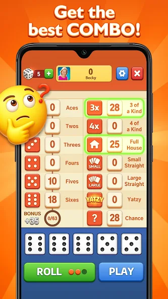 Yatzy - Classic Dice Game Application Screenshots