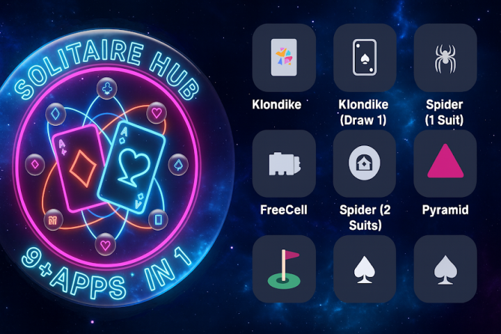 Solitaire Hub Offline Edition Application Screenshots