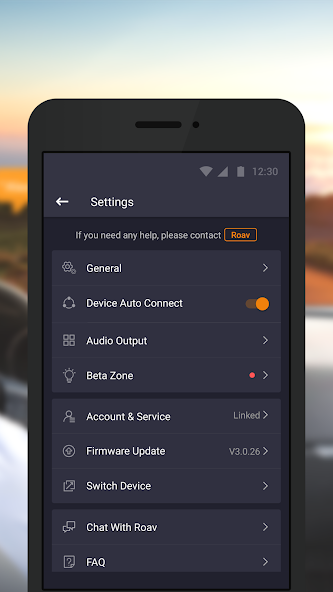 Roav VIVA Application Screenshots Roav VIVA Application Screenshots
