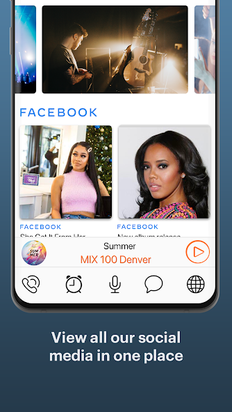 MIX 100 Denver Application Screenshots
