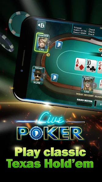 Live Poker Tables–Texas holdem Application Screenshots Live Poker Tables–Texas holdem Application Screenshots
