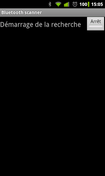 Bluetooth scanner Application Screenshots
