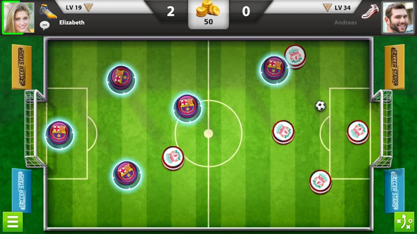 Soccer Stars Application Screenshots