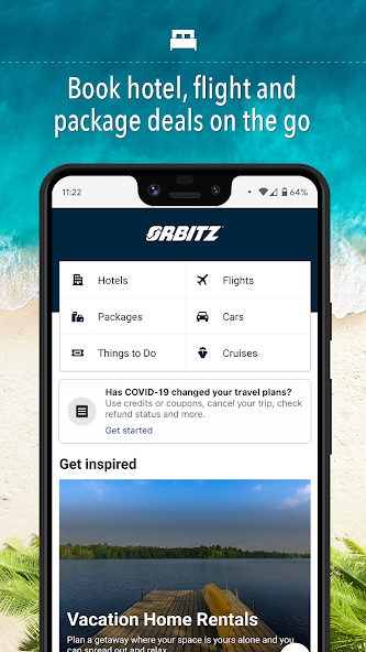 Orbitz Application Screenshots Orbitz Application Screenshots