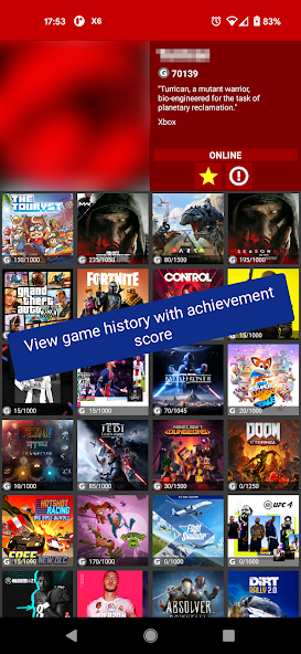 My Xbox Live Friends Lite Application Screenshots