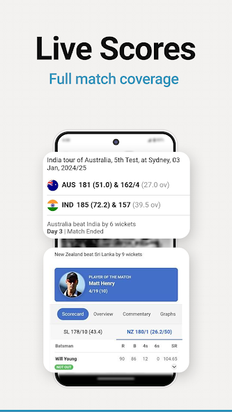 NDTV Cricket Application Screenshots NDTV Cricket Application Screenshots