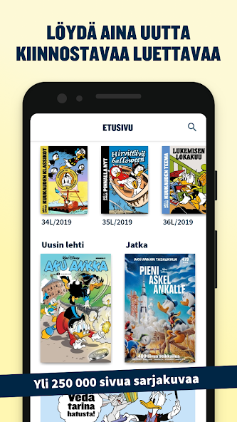 Aku Ankka Application Screenshots