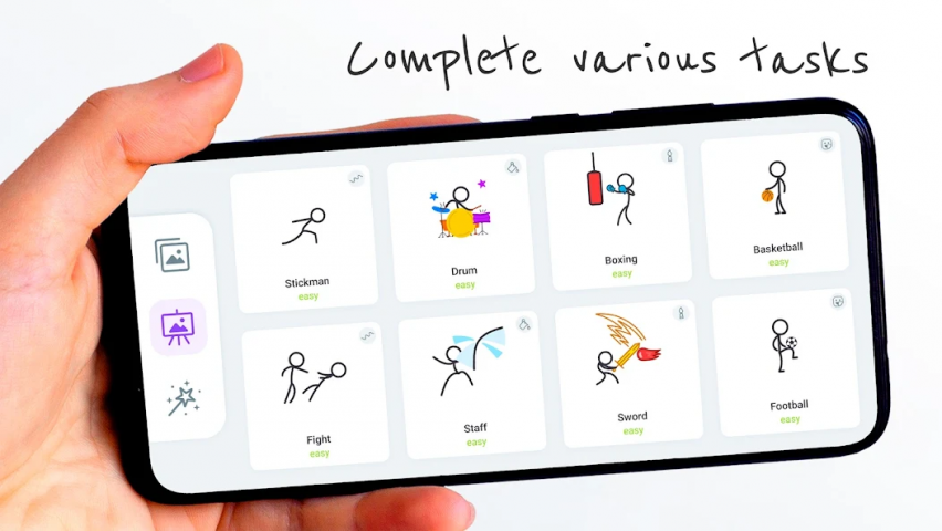 Stickman: draw animation Application Screenshots