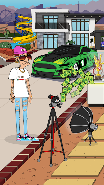 Idle Vlogger Application Screenshots