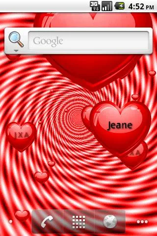 3D Valentines Lite Live Wallpaper Application Screenshots