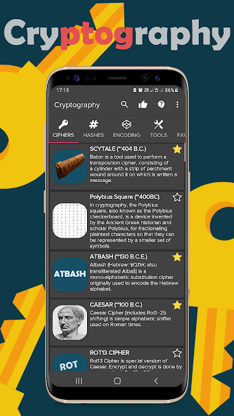 Cryptography Application Screenshots Cryptography Application Screenshots