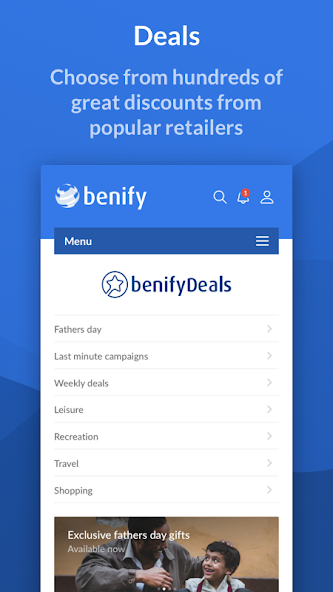 Benify Application Screenshots