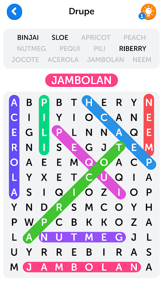 Word Search Application Screenshots