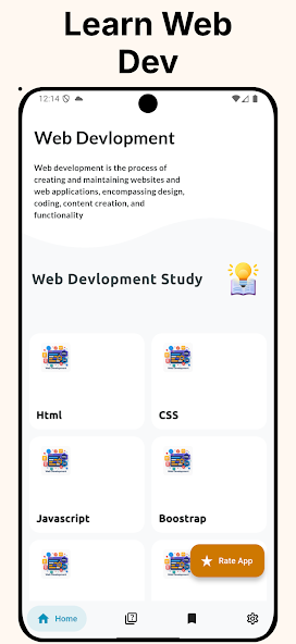 Learn Web Development Application Screenshots