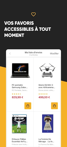 Fnac Application Screenshots