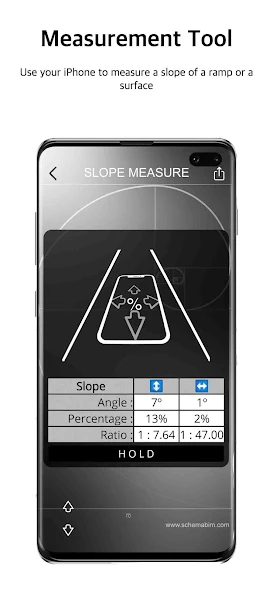Ramp Slope Calculator Application Screenshots