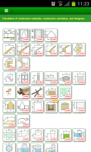50+ construction calculators Application Screenshots