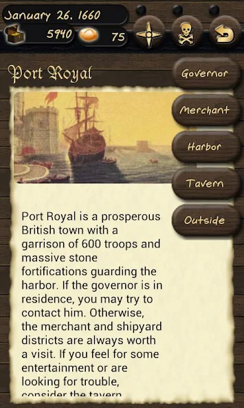 Pirates and Traders Application Screenshots