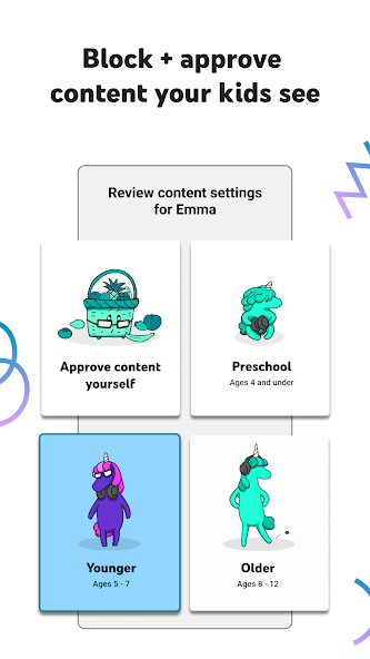 YouTube Kids Application Screenshots